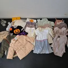 子供服　まとめ　女の子　80サイズ　季節いろいろ　ロンパース　ワンピース