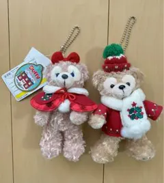 ディズニー ダッフィー シェリーメイ ぬいぐるみバッジ クリスマス 2010