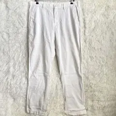 ユニクロ UNIQLO チノパン スリム ストレッチ オフホワイト 85のサムネイル