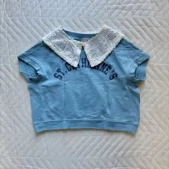petit main レース襟トップス Tシャツ 90