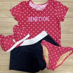 BENETTON セパレート水着　ピンク　4点セット　ベネトンのサムネイル