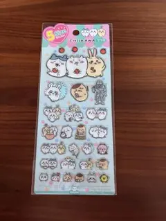 韓国限定　ちいかわキャラクター　5サイズもこもこステッカー