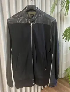 ディーゼル　ラム皮　ライダース　ブルゾン
