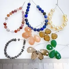 サービス品＊天然石のビーズセットm10
