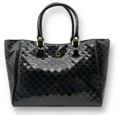 ★ GHERARDINI ゲラルディーニ★ ブラックエナメルトートバッグ