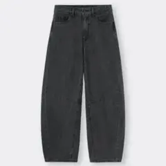 GU⭐︎バレルレッグジーンズ⭐︎ダークグレー⭐︎S