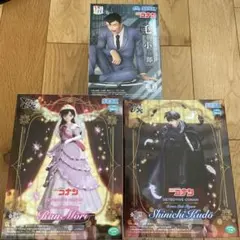 コナン XrossLink フィギュア 毛利蘭 工藤新一　ちょこのせ　毛利小五郎