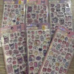 ハローキティ・マイメロディ シールセット 6シート