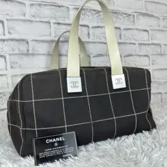 希少✨シャネル 2004 ボストンバッグ チョコバー CC ココ Gカードあり