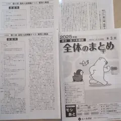 高校入試模擬テスト 解答と解説 中3 2025年