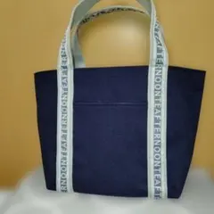 AfternoonTea✾ ロゴジャカードテープトートバッグ ネイビーのサムネイル
