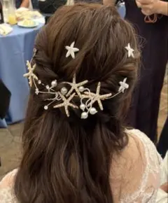 ウェディングヘッドドレスとヘアピンセット