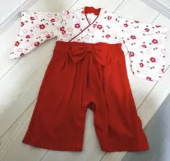 ベビー服 袴ロンパース70-80cm