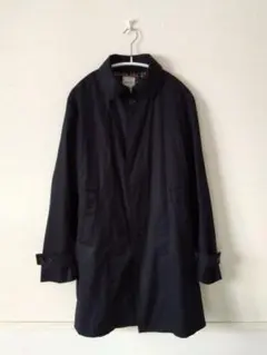 EDIFICE　ステンカラーコート　ネイビー　M