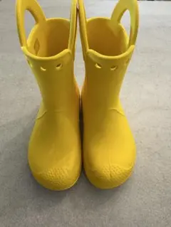 Crocs キッズ レインブーツ イエロー　C12