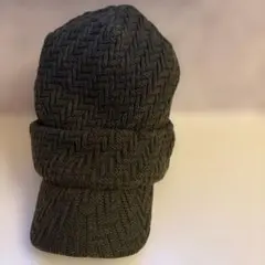 つば付きニット帽 ニット帽