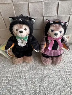 ダッフィー　シェリーメイ　ぬいぐるみバッジ　ハロウィン　タグ付き
