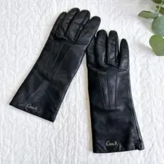 コーチ レザー 手袋 グローブ 内側カシミヤ ロゴ金具 上質 レディース
