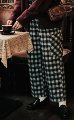 KIRSH チェック　カーゴパンツ　秋冬