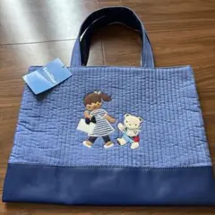 【新品未使用】familiar ✖️ビオヌンナルコラボトートバッグ 韓国の伝統的な生地「ヌビ」を使用したバッグブランド