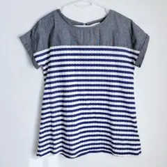 a.v.v standard ストライプ 半袖シャツ