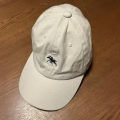 POLO CHAMPS 刺繍ロゴ キャップ クリーム色