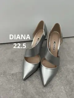 【値下】DIANA ダイアナ　シルバー ハイヒール　パンプス　結婚式　パーティー