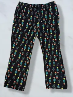 古着 OLDNAVY 90s パジャマパンツ ネルパンツ サボテン クリスマス