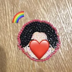 うちわ デコパーツ ぬい　赤　デコうちわ