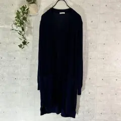 シネマクラブ ネイビー カーディガン 長袖カーディガン Lサイズ アパレル 古着