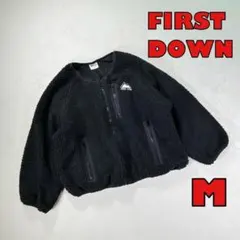 【FIRSTDOWN】ジッパーフリース　レディースM 黒　ファーストダウン