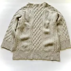 21AW ケーブル編みドルマンニット セーター 厚手FREE アクリル - メルカリ