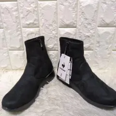 新品タグ付き♢防水 ルコックスポルティフ サイドジップ ブーツ スエード 厚底