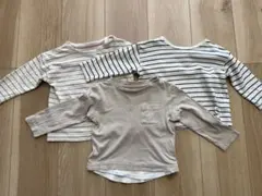 ストライプ長袖Tシャツ3枚セット