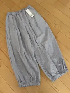 【新品】＊サマンサモスモス＊SM2 綿麻ストライプ柄ギャザーバルーンパンツ