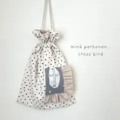 minä perhonen ⚮̈﻿ 【⠀cross bird⠀】巾着
