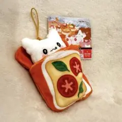 ⭐️新品未使用⭐️はなまるおばけ♬ お布団マスコット　ピザトーストバージョン