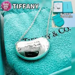 【美品】ティファニー✨TIFFANY✨ビーン SV925 ネックレス 付属品付き