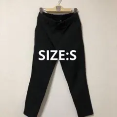 【ユニクロ/UNIQLO】EZYアンクルパンツ　ウルトラストレッチ　S ブラック