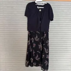 ご希望の方カーディガン付きローラアシュレイ 花柄 ワンピース