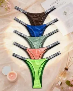 3242 超ブラジリアンビキニボトム　サテン　5枚セット　XS クリーニング済