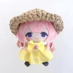 ぬい服 にじぱぺっと 麦わら帽子 夏 ひまわり ワンピース 黄色 ぱぺっと
