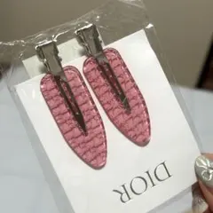ディオールdior beautyヘアクリップ　ノベルティ　ピンク