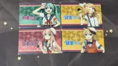 VOCALOID　初音ミク　巡音ルカ 鏡音リン　鏡音レン　プラスチックカード