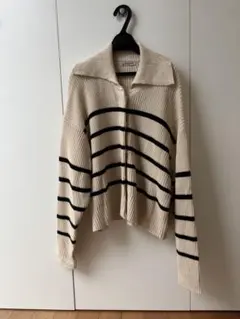 サマンサモスモスボーダーざっくりカーディガン（美品）