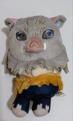 伊之助ぬいぐるみ、鬼滅の刃、12cm、マスコット