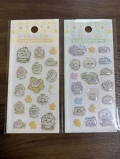 ちいかわ　ミニミニぷっくりシール　2枚セット