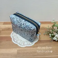 ボックスポーチ　ラミネート　リバティ