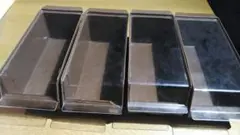飲食店でおなじみ　オーガナイザーボックス　蓋付き4個セット　カトラリー収納