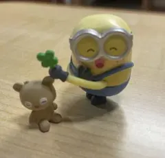 ミニオン カプセルトイ Bob + Tim Goodtime 2 四葉のクローバ